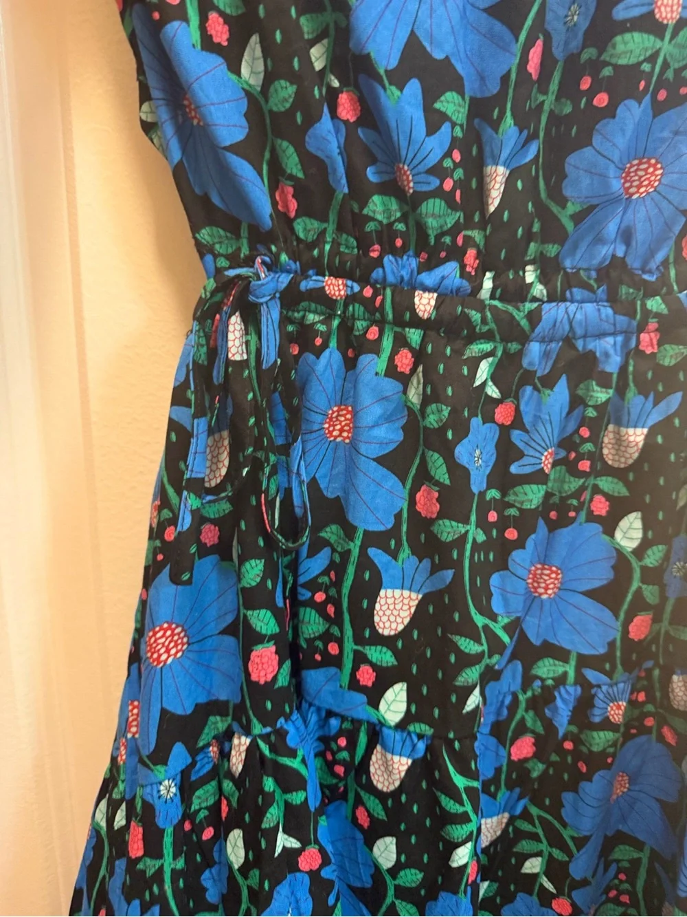 &Merci Blue Floral Short Dress